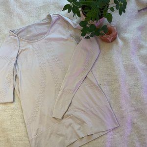 White Lululemon Swiftly Tech Long Sleeve Crew